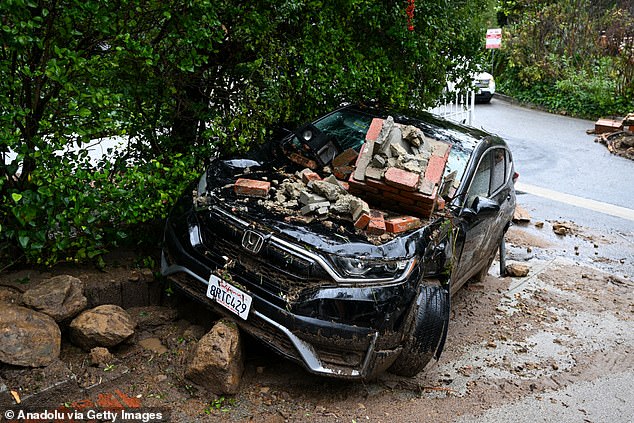 As of Wednesday afternoon, about 2.5 million people in Los Angeles, including Hollywood Hills and Beverly Hills, were still under flash flood warnings.