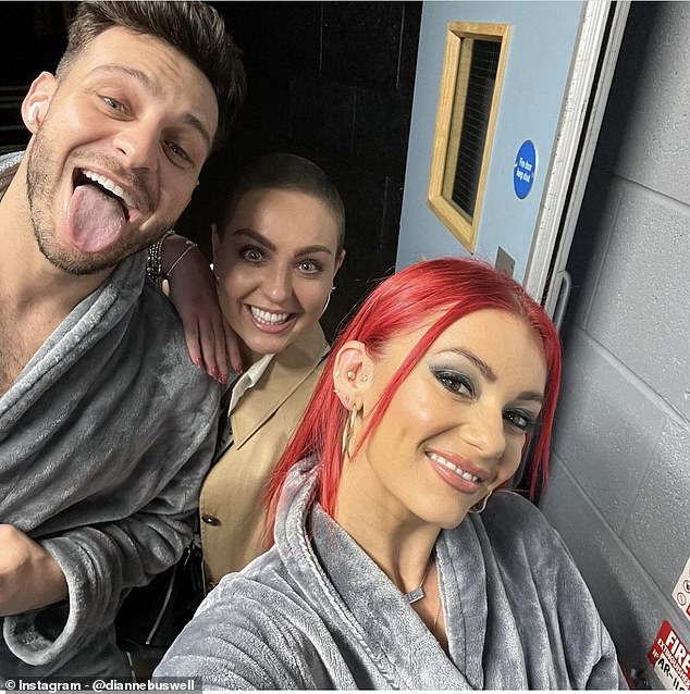 On Tuesday she visited Dianne Buswell, Nancy Xu, Vito Coppola, Carlos Gu and Katya Jones, and promised her 650,000 Instagram followers on Wednesday that there was more to come