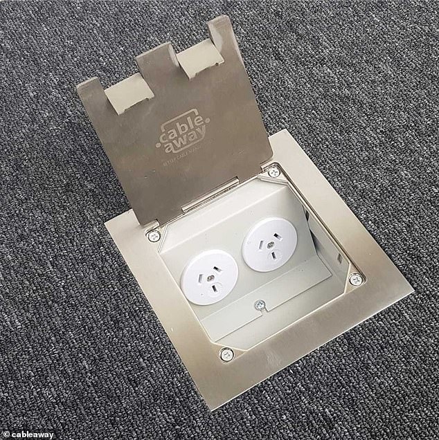 The homeowner asked for a 'flush-mounted socket', but did not receive it.  What it should have looked like is shown in the photo