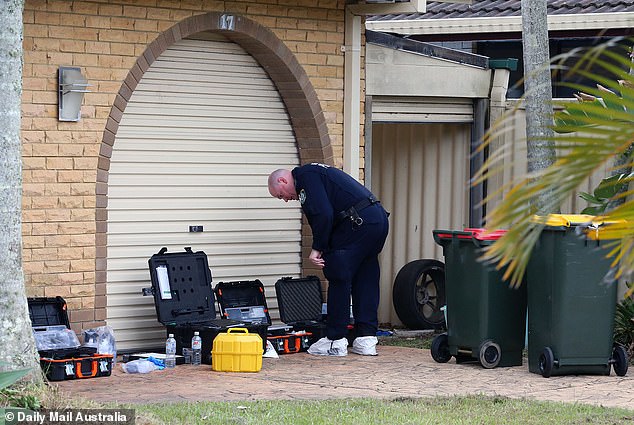 Neighbors said the property was a known drug house and Ms Baraket struggled with addiction and had been in and out of rehab for years.  (Photo: police on site)