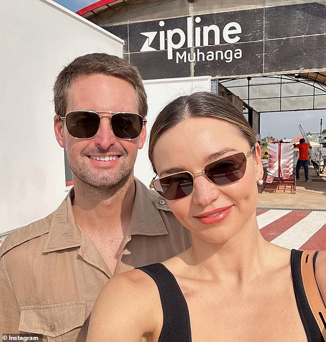 Miranda is counting down the days until she welcomes her third child – a baby boy – with her Snapchat billionaire husband Evan Spiegel, 33