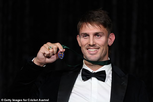 The Western Australian won the prestigious Allan Border Medal last week