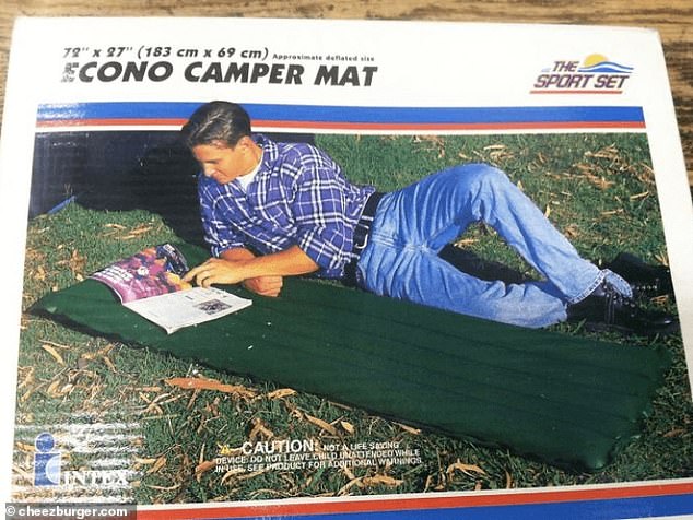 In a hilarious commercial for an inflatable camper mat, the model was lying next to it