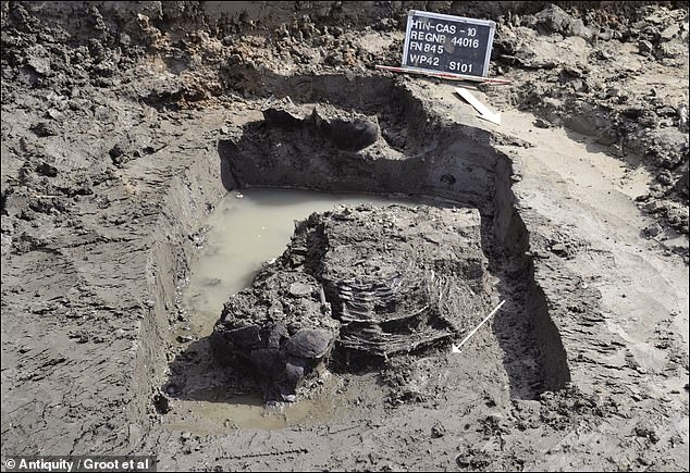 The remains were discovered by archaeologists in the rural Roman settlement of Houten-Castellum in the Netherlands