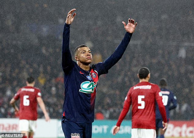 Kylian Mbappe was among the four footballers in the top ten of the list