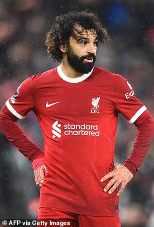 Liverpool's Mohamed Salah was also on the list