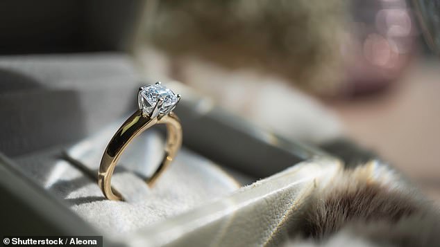 The optimal amount to spend on an engagement ring is 2.5 months of your salary, and you should have planned the proposal for 68 days, he said (stock image).