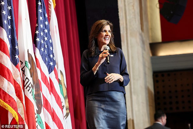 Nikki Haley did not make a single move in Nevada in the run-up to the primaries there.  She did campaign in Los Angeles, California on Wednesday evening (photo)