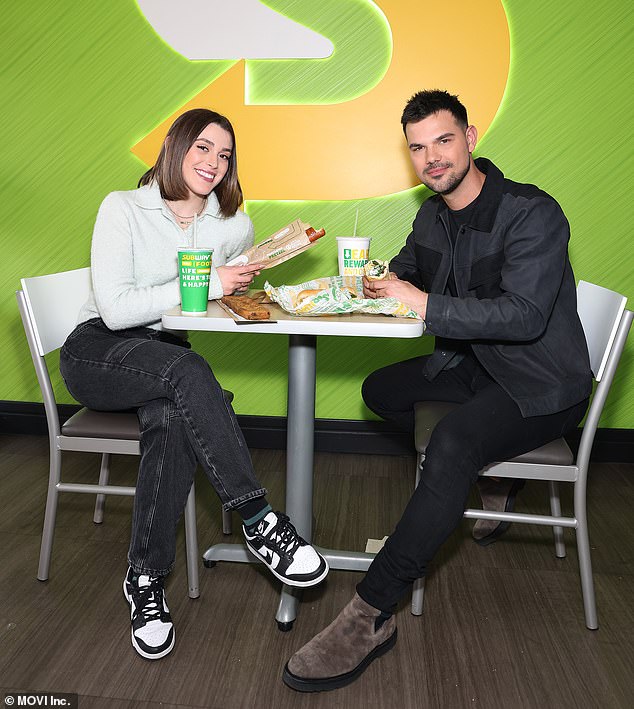 The couple — who have been married for just over a year — teamed up with Subway to promote their tasty new offering, despite the Twilight alum's beloved Detroit Lions losing their chance to play in the championship game