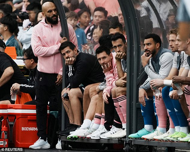 Inter Miami's tour hit trouble when Lionel Messi was left on the bench in Hong Kong