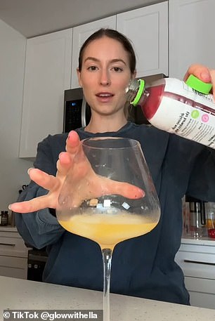 The content creator, who has over 323,000 followers on the video sharing platform, revealed the list of simple ingredients she needed while preparing the mocktail for herself