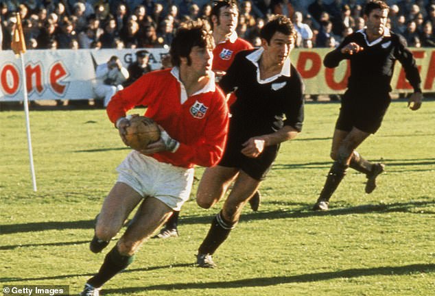 As a boy, one of Woodward's rugby heroes was Wales titans Barry John (pictured in 1971)