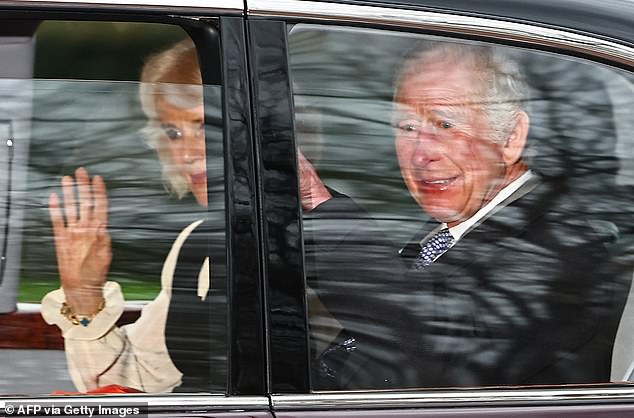 On Tuesday, Charles was seen for the first time since his cancer diagnosis was made public, when he was driven away from Clarence House after a brief meeting with Harry.