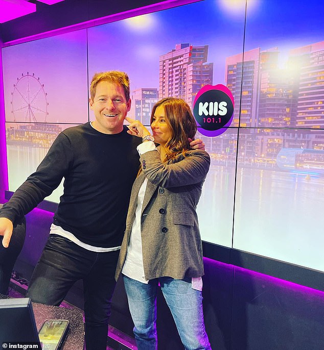 Jase (left) and Lauren (right) were out of jobs and their Melbourne breakfast show ended in December