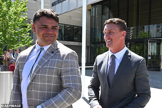 Charges against Latrell Mitchell and Jack Wighton were dropped last year so they could secure their Vegas visas