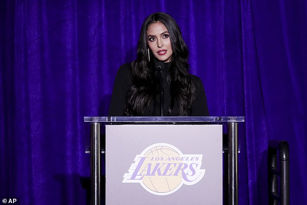 His widow, Vanessa, gave an emotional speech at the dedication ceremony in Los Angeles