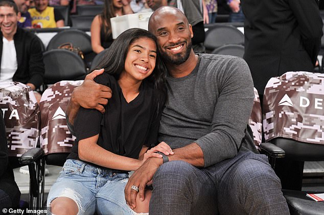 Bryant and his daughter Gianna (photo left) died in a helicopter crash in January 2020