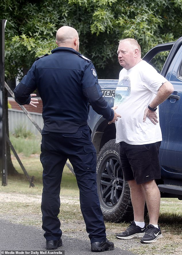 He spent just an hour at the station before leaving with an officer, who escorted him to his car