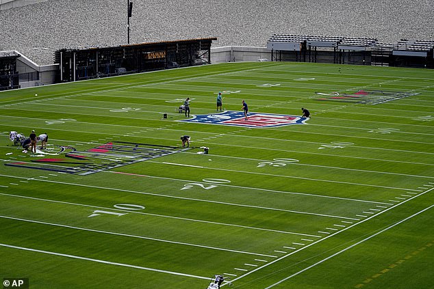 The stadium features a retractable grass field that can be wheeled outside to promote the growth and health of the playing surface