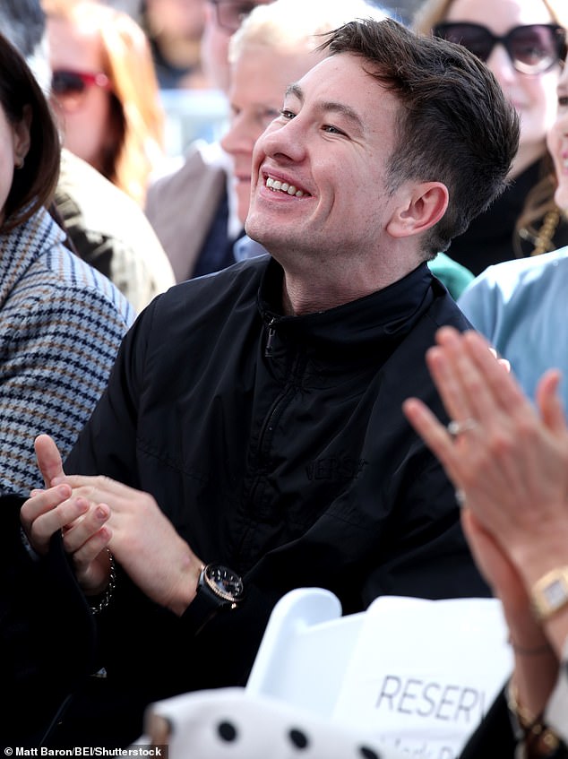 Barry was grinning from ear to ear as he sat in the audience at the prestigious ceremony