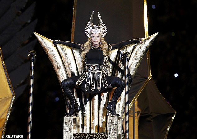 MIA and Nicki Minaj appeared as guests for the halftime show headlined by Madonna