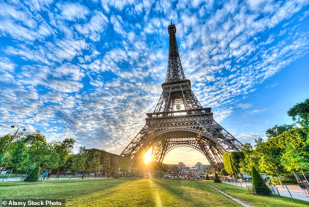 Mr Plaud, who works in the engineering and bridge department of the Charent-Maritime department council in south-west France, finally completed his project on December 27, the 100th anniversary of the death of the tower's original engineer (pictured).