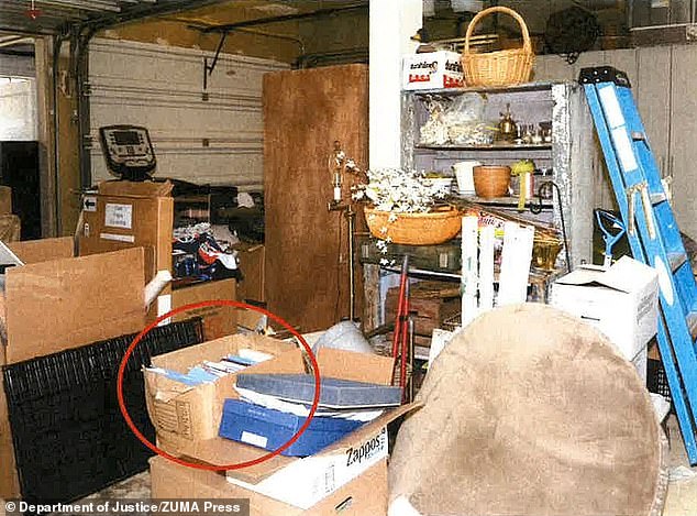 This image, included in the special counsel's report, shows President Biden's garage where classified documents were found in Wilmington during an FBI search on December 21, 2022.