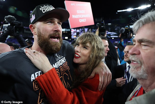 The Cardigan hitmaker is reportedly ready to make a mad dash to Las Vegas to watch her boyfriend, Travis Kelce, 34, take on the San Francisco 49ers in the Super Bowl on Sunday;  The two will be seen in Baltimore on January 28