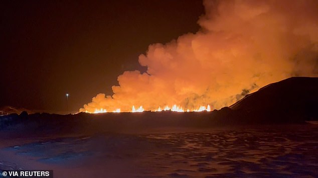 Smoke billowing high into the atmosphere could be seen up to 25 miles away