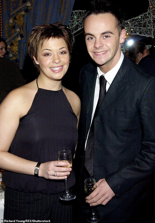 Ant and Strictly Come Dancing make-up artist Lisa married in 2006 and tried for a baby for several years before divorcing in 2018 without children (pictured in 2001)