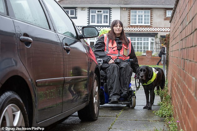 Parking on sidewalks poses perhaps the greatest danger to the blind and partially sighted