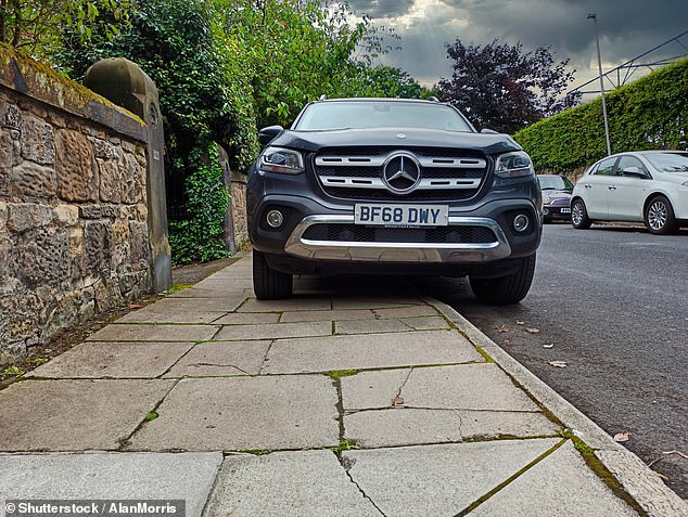 London is the only place in England where it is illegal to park on the pavement, even if it is only one or two wheels away.  Scotland introduced a ban this year