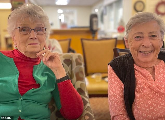 Mary Grace Tassone (right) has lived at Atria Senior Living the longest over the past three years