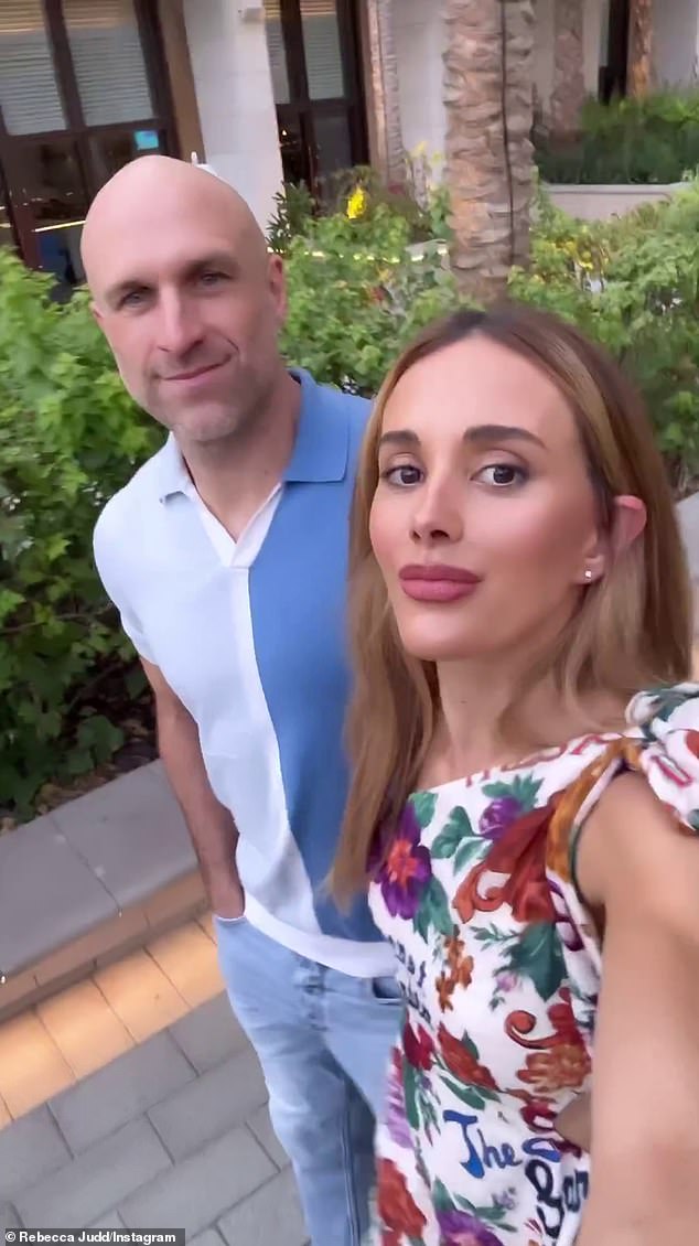 Rebecca and her former Carlton star husband Chris stayed at Dubai's famous Atlantis The Royal hotel for his birthday in September, with Rebecca sharing sponsored posts about the trip