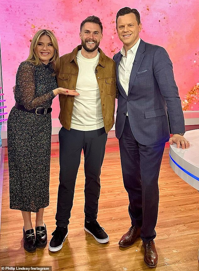 After his appearance on the show, the teacher shared a snapshot on Instagram as he stood among the presenters