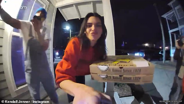 The social media powerhouse then surprised some of her fans by showing up at a house party with boxes of pizza and a large bottle of 818 Tequila.