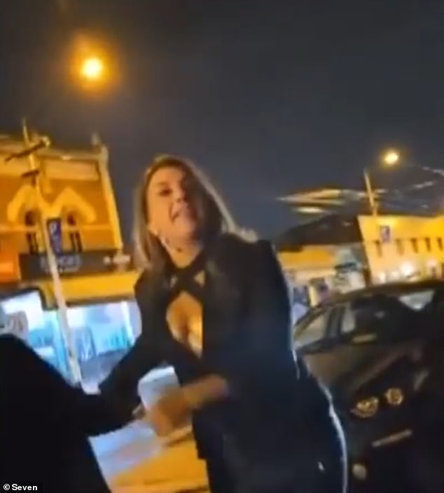 Ms Thorpe was involved in an ugly incident outside a Melbourne strip club last year (pictured) and was heard shouting at several men