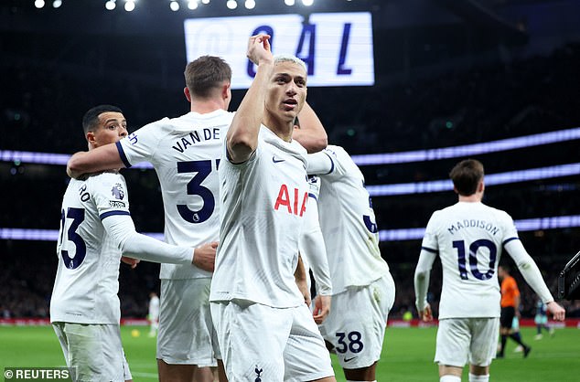 Richarlison is in excellent form as Tottenham look to secure a place in the Champions League