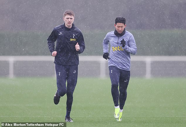 Postecoglou was boosted by the return of Son Heung-min (right) this week after South Korea's elimination from the Asian Cup