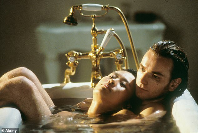 Released in 1996, the erotic drama film sees a Japanese model with a bodywriting fetish looking for a combined lover and calligrapher, while Ewan plays one of her lovers, Jerome, who allows her to write on his naked body.