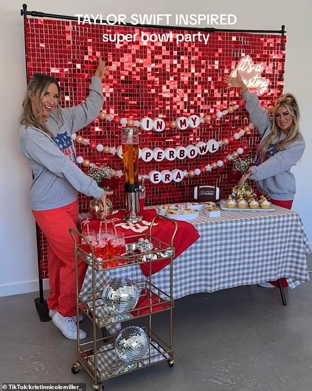 As the Kansas City Chiefs prepare to take on the San Francisco 49ers on February 11, fans have started showing off their Taylor-themed decorations for their celebrations