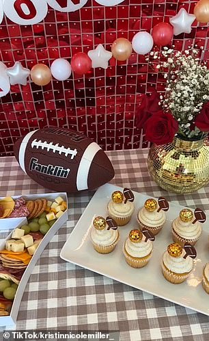 Cupcakes and #87-shaped snack boards have also been used as inspiration for Super Bowl parties