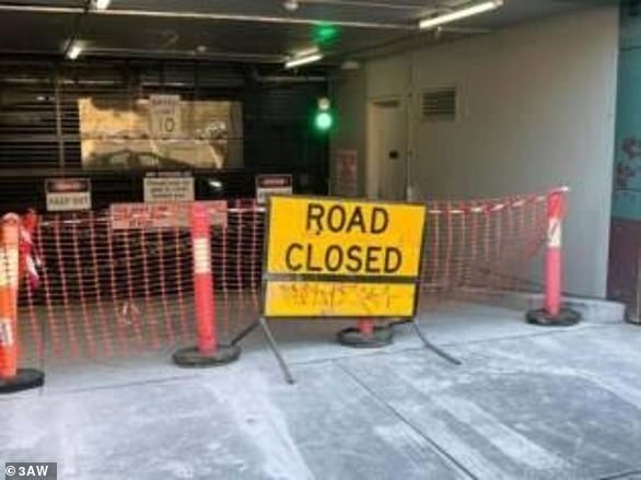 A contractor's mistake in fixing a drainage problem at a Melbourne apartment complex (pictured) has left angry residents without access to their vehicles