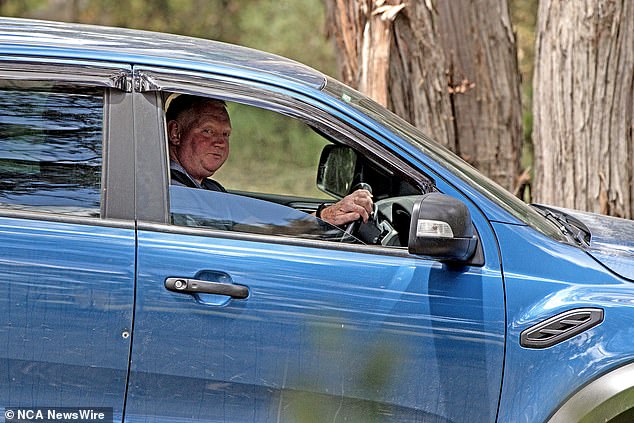 Her husband Mick Murphy, 53, (pictured during the search scene) raised the alarm when she never returned in time for a pre-planned 11am family brunch.