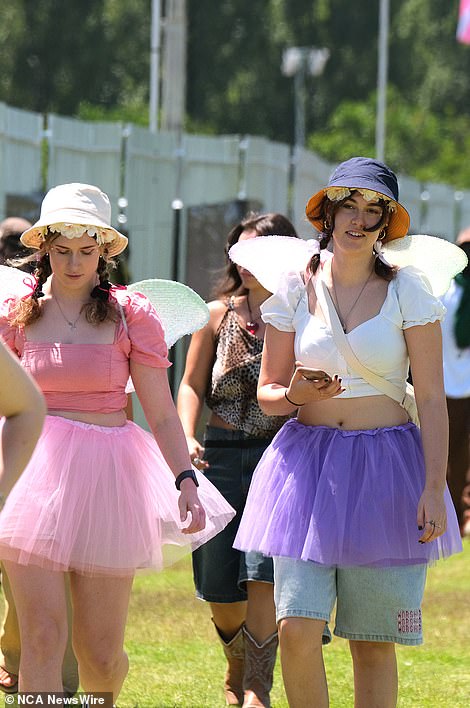 Some chose to accessorize their look with fairy wings and tulle skirts