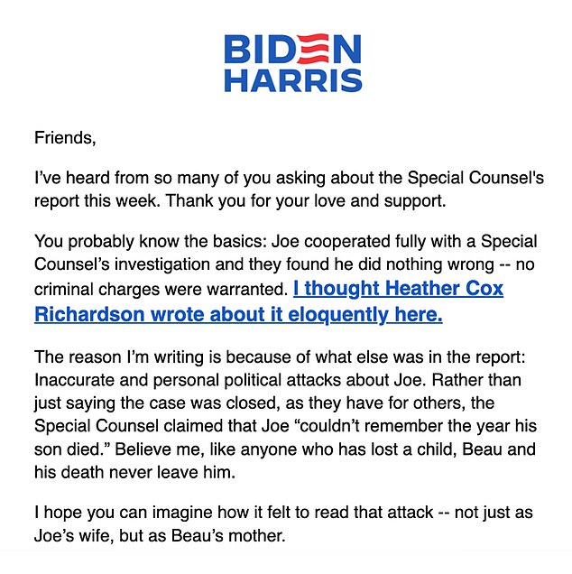 1707638428 753 First Lady Jill Biden slams special counsel for saying Biden