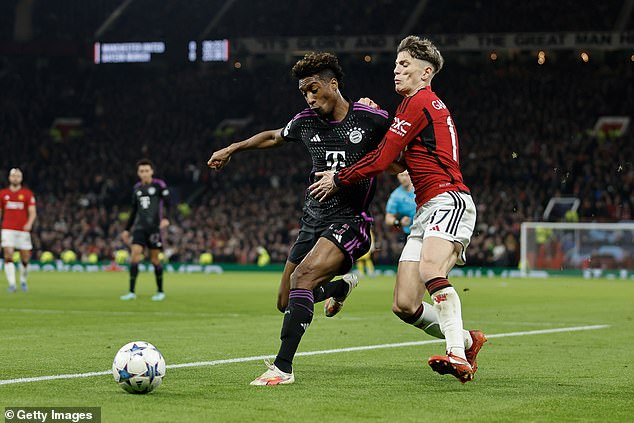 United were knocked out of this season's competition after losing to Bayern Munich in their final group match