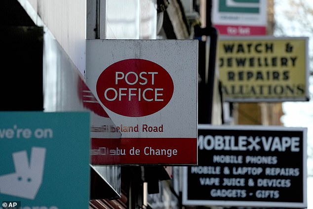 The post office accepts coins if your bank has signed up to receive deposits