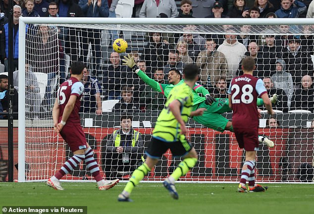 Rice scored an absolute screamer to make it 6-0 to Arsenal in an extremely dominant match