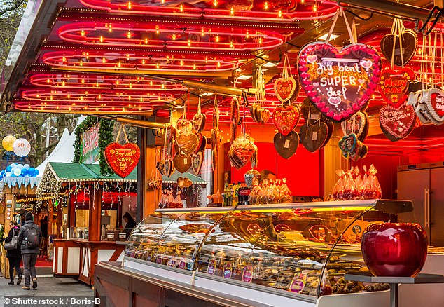 It is common for Germans to give out large heart-shaped gingerbread cookies, known as lebkuchen, to loved ones for Valentine's Day (Photo: Getty)